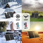 DOKIO Solarkoffer 100W-200W 18V mit Laderegler & USB-Ports für 12V Batterie inkl. Transporttasche
