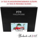 Hallingers Christmas Car Tee Adventskalender – Handmade, vegan & glutenfrei in Schraubgläsern