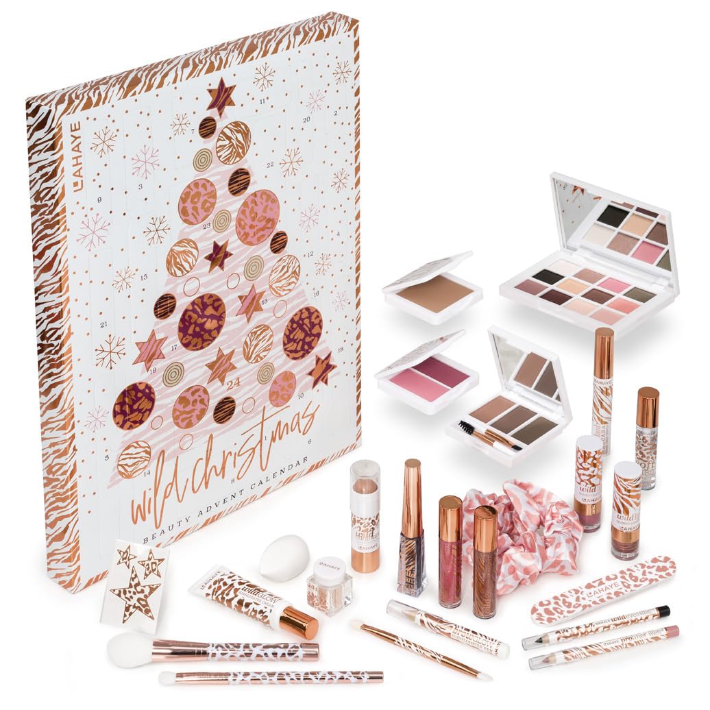 71rHVoW-sL._SL1036_.jpg LAHAYE Beauty Adventskalender 'WILD X-MAS' 2024 – 24 Hochwertige Produkte, Perfektes Geschenkset