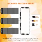 Mesuvida 30W Solar Ladegerät, Solarpanel Faltbar mit 5 Anschlüssen