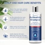 Anti-Schuppen-Shampoo gegen Folikulitis & seborrhoische Dermatitis, für normale bis fettige Kopfhaut, 250 ml – Bild 4