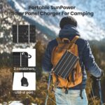 FlexSolar Solar Ladegerät USB 6W 5V Hochleistungs-monokristallines Modul