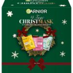 Garnier Adventskalender 2024 – Tuchmasken Set mit 12/24 Sheet-Masks für Gesichtspflege