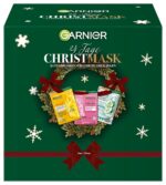 Garnier Adventskalender 2024 – Tuchmasken Set mit 12/24 Sheet-Masks für Gesichtspflege
