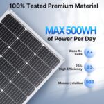 Topunive Flexibles Solarpanel 100W-200W 12V für Wohnmobil, Boot & Balkon