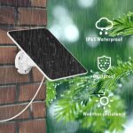 YCTechLife 6W Solarpanel für Akku-Kameras, USB Solarmodul mit 9,8ft Kabel, kompatibel mit wiederaufladbaren Batterien, hohe Effizienz