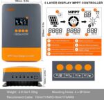 PowMr MPPT Solarladeregler 60A, 80A, 100A – 12V/24V/36V/48V Automatische Ladeerkennung & Schutz, max. PV-Eingang 160V