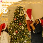 Ollny Lichterkette außen 40M 400 LED, Weihnachtsbeleuchtung außen 8 Modi mit Fernbedienung Timer