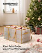 SONGMICS Weihnachtskugeln Aufbewahrungsbox – robust, flexibel, 54–128 Fächer