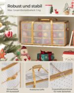 SONGMICS Weihnachtskugeln Aufbewahrungsbox – robust, flexibel, 54–128 Fächer