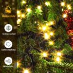 GYLEFY Weihnachtsbaum Lichterkette 2-3M, 400-480 LED, 8 Modi, IP65 Wasserdicht, Warmweiss