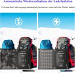 ELECAENTA 30W Faltbares ETFE Solarladegerät – 3-Port USB, PD18W, Type-C, Outdoor & Handy-Ladegerät