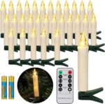 FREEPOWER LED Christbaumkerzen Kabellos mit Fernbedienung & Timer