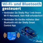 Shelly Plus 1 | Smart Relais Schalter 16A | WLAN & Bluetooth | Alexa & Google Home Kompatibel | App Steuerung | Kein Hub Erforderlich