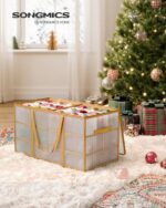SONGMICS Weihnachtskugeln Aufbewahrungsbox – robust, flexibel, 54–128 Fächer