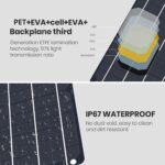 FlexSolar Solar Ladegerät USB 6W 5V Hochleistungs-monokristallines Modul