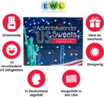 Amerikanische Süßigkeiten Adventskalender 2024 – 24x Candy für die Weihnachtszeit