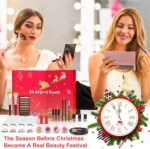 Beauty Adventskalender 2024 – 24 Exklusive Kosmetik-Überraschungen für Frauen & Mädchen, ideales Geschenk zur Adventszeit