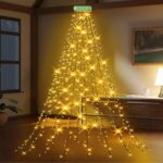 GYLEFY Weihnachtsbaum Lichterkette 2-3M, 400-480 LED, 8 Modi, IP65 Wasserdicht, Warmweiss
