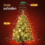 GYLEFY Weihnachtsbaum Lichterkette 2-3M, 400-480 LED, 8 Modi, IP65 Wasserdicht, Warmweiss