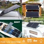 enjoy solar Mono 100W 12V Monokristallines Solarpanel Solarmodul Photovoltaikmodul ideal für Wohnmobil, Gartenhäuse, Boot