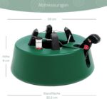 Christmas-World Taunus Christbaumständer, bis 2,25 m, mit Fußhebel, Einseiltechnik & 2,0L Wassertank