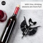 OTOTO 2-in-1 Korkenzieher Vino Fledermaus – Lustiger Gothic Flaschenöffner für Halloween & Wein