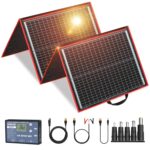 DOKIO Tragbares Faltbares Solarpanel Set – Monokristallin, 100W-300W, mit Solarladeregler & USB-Anschlüssen