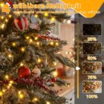 Ollny Lichterkette außen 40M 400 LED, Weihnachtsbeleuchtung außen 8 Modi mit Fernbedienung Timer
