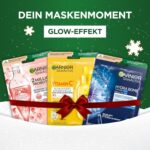Garnier Adventskalender 2024 – Tuchmasken Set mit 12/24 Sheet-Masks für Gesichtspflege