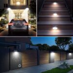 Peasur 138 LED Solarlampe Außen, Bewegungsmelder, IP65, 3 Modi
