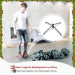 Yorbay Künstlicher Weihnachtsbaum mit Ständer (120-240 cm) – Wiederverwendbare Dekoration für Weihnachten