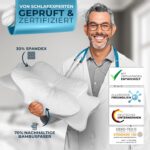 Glückstoff® Orthopädisches Kissen & Bezug – Ergonomisch, Bambusfaser, Memory Foam