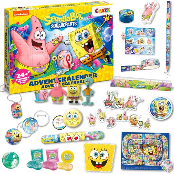 CRAZE Adventskalender Kinder – SpongeBob