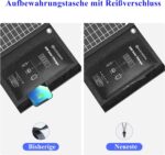 ELECAENTA 30W Faltbares ETFE Solarladegerät – 3-Port USB, PD18W, Type-C, Outdoor & Handy-Ladegerät