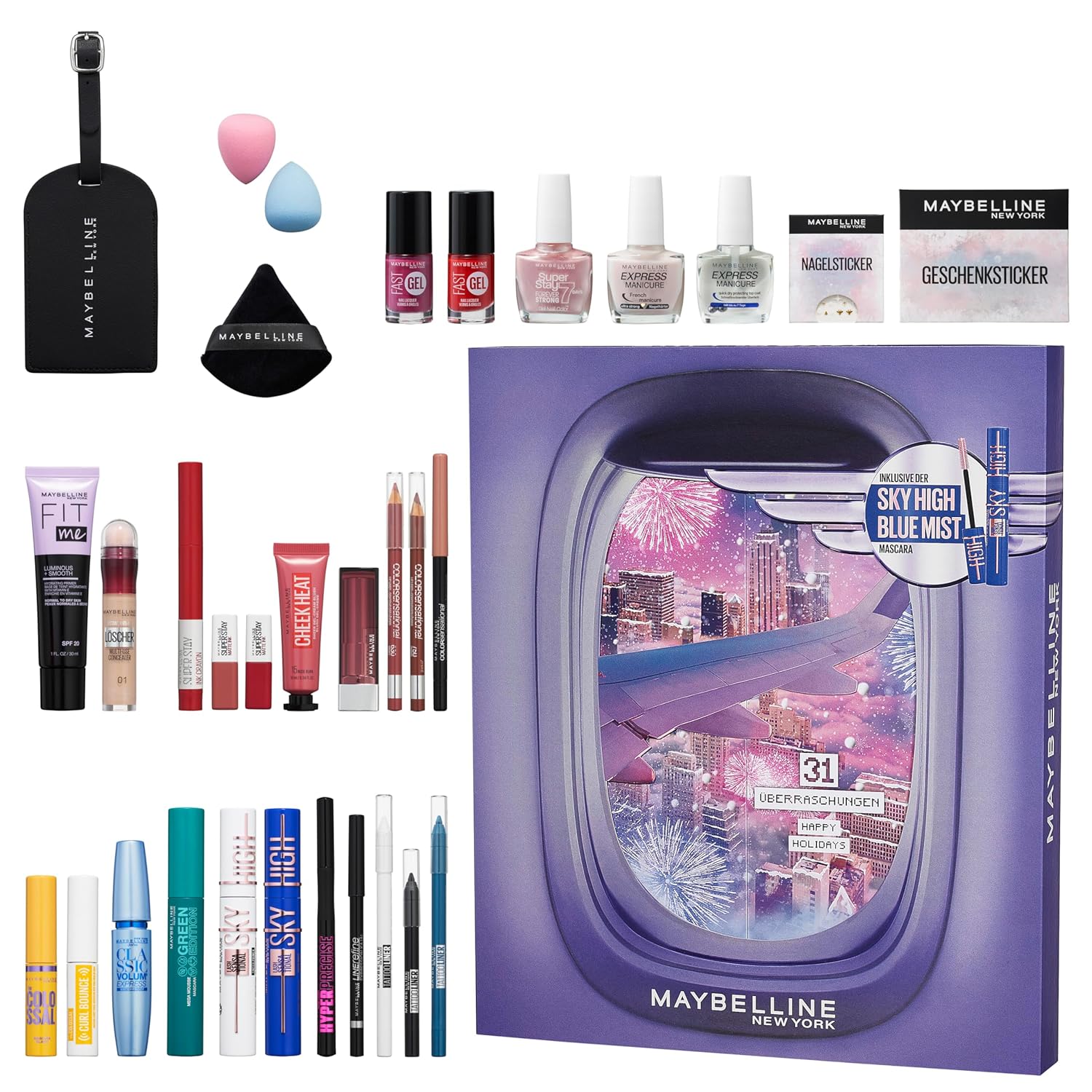 91RnMud9z9L._SL1500_.jpg Maybelline Adventskalender 2024 – 31 Beauty-Überraschungen
