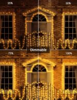 GYLEFY 100M Lichterkette Aussen 800LED, Fernbedienung, Wasserdicht, für Weihnachtsdekoration [Energieklasse G]
