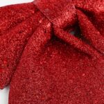 5 XL Glitzer-Weihnachtsschleifen – Deko für Baum, Kranz & Party