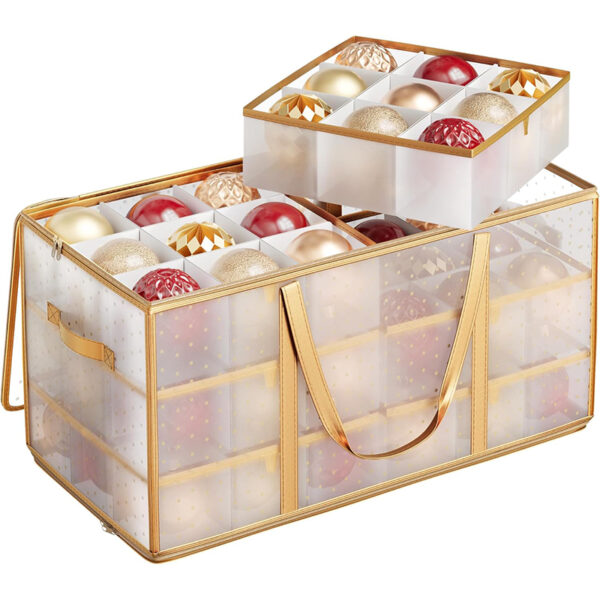 SONGMICS Aufbewahrungsbox für Weihnachtskugeln