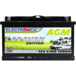 Electronicx Wohnwagen AGM Batterie 100Ah 12V - Mover Solarbatterie Camping Solar Akku batterien wohnmobil solaranlage deep-cycle-batterien camper 100 Ah Akkus