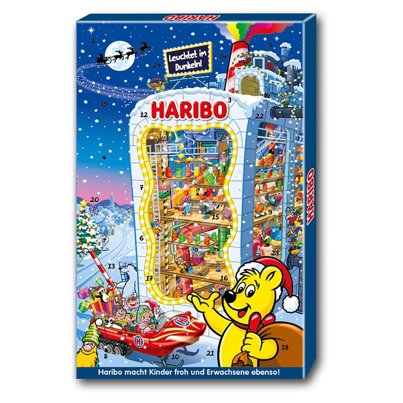 HARIBO 1 HARIBO Adventskalender 2024 - Weihnachtssüssigkeiten und Leckereien – Bild 1