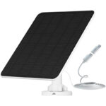 YCTechLife 6W Solarpanel für Akku-Kameras, USB Solarmodul mit 9,8ft Kabel, kompatibel mit wiederaufladbaren Batterien, hohe Effizienz
