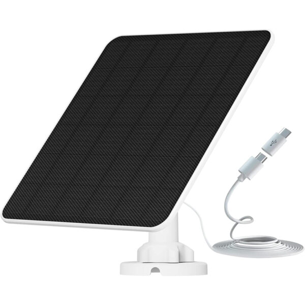 YCTechLife 6W Solarpanel für Akku-Kameras, USB Solarmodul mit 9,8ft Kabel, kompatibel mit wiederaufladbaren Batterien, hohe Effizienz