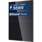 BENY 430W Bifacial Solarpanel Full Black für Balkonkraftwerk, Photovoltaikanlage, Schräg- & Flachdach, Garten