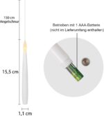 Eldnacele LED Stabkerzen mit Timer & Fernbedienung – Flackernde Kerzen für Deko & Feste