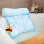 Vybelle® Badekissen – Ergonomisch & Atmungsaktiv für Nacken & Rücken, 4D Air Mesh, inkl. Tragetasche, Made in Germany