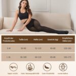 BTkviseQat Winter Strumpfhosen Damen, Gefütterte Fleece Pantyhose, Wärmend & Durchscheinend Plüschstrümpfe