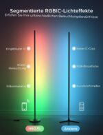 Govee RGBICW LED Stehlampe – Alexa-kompatibel, App-Steuerung