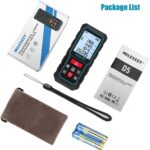 MiLESEEY Laser Entfernungsmesser – 70/120M, Elektronischer Neigungssensor, ±2mm Genauigkeit, Pythagoras, LCD-Display