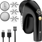 WiredLux Elektrischer Fusselrasierer – USB-Aufladbar mit LED & Zubehör